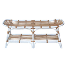 New Pacific Direct Damara Rattan Bench w/ Shelf -  2400037-W