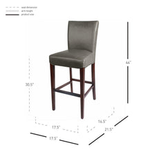 New Pacific Direct Milton Bonded Leather Bar Stool -  268530B-V04