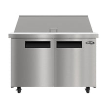 KOOLMORE 46" Commercial 2 Door Refrigerated Mega Salad and Sandwich Prep Table, 18 Pan Capacity and 14 Cubic Feet of Storage - KMMPTR462D