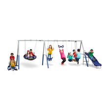 XDP Fun All Mighty Swing Set w/See Saw, Super Disc, Swings, & Slide (Used) - 305926