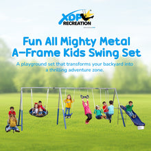 XDP Recreation Fun Swing Set w/See Saw, Super Disc, Swings, & Slide (For Parts) - 306311
