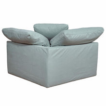 Sunset Trading Cloud Puff 3 Piece 88" Wide Slipcovered Modular Sectional Small L Shaped Sofa - SU-1458-43-3C