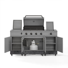 TYTUS Fresno 5-Burner LP/NG Convertible Grill in Gunmetal + Graphite Stone -  -TDT-021-0103