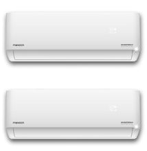 Pioneer Dual Split 36000 BTU 3-Ton Quantum Ultra Wi-Fi 22.5 SEER2 Energy-Star Multi (2) Zone Wall Mount Air Conditioner Heat Pump 230-Volt - WYT040GLSI24M4-18W-18W