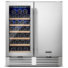 BODEGAcooler 24" Wine and Beverage Fridge Dual Zone 18 Bottles and 57 Cans - YC120-2D-1