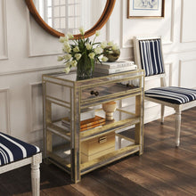 Butler Specialty Company Miranda Mirrored Console Table, Gold, Silver  - 3509146
