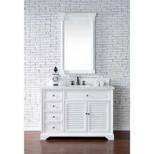James Martin Vanities Savannah 48" Bright White Single Vanity - 238-104-V48-BW-3AF