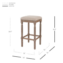 New Pacific Direct Ernie Fabric Counter Stool, (Set of 2)  - 3900052-392