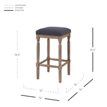 New Pacific Direct Ernie Fabric Counter Stool, (Set of 2)  - 3900052-393