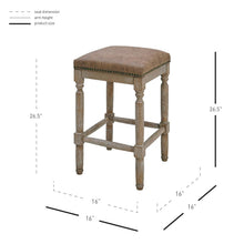 New Pacific Direct Ernie PU Counter Stool, (Set of 2) -  3900056-NCE