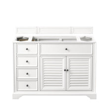 James Martin Vanities Savannah 48" Bright White Single Vanity - 238-104-V48-BW-3AF
