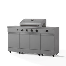 TYTUS Fresno 5-Burner LP/NG Convertible Grill in Gunmetal Gray - TDT-021-0101