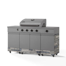 TYTUS Fresno 5-Burner LP/NG Convertible Grill in Gunmetal + Shadow Stone - TDT-021-0102