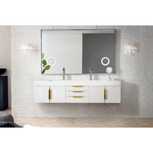 James Martin Vanities Mercer Island 72" Double Vanity - 389-V72D-AGR-G-DGG