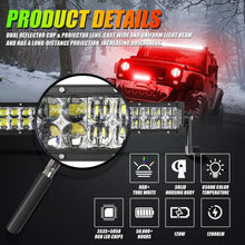 Auxbeam New 52 Inch V-PRO Series Curved RGBW Color Changing Off Road Led Light Bar & RGB LED Rock Light Set Combo - GP00009693