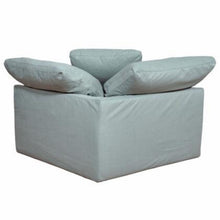 Sunset Trading Cloud Puff 4 Piece 132" Wide Slipcovered Modular Sectional Sofa with Ottoman - SU-1458-43-1C-2A-1O