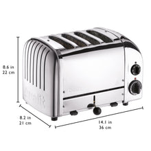 Dualit New Generation Classic 4-Slice Toaster in Stainless Steel - 40415