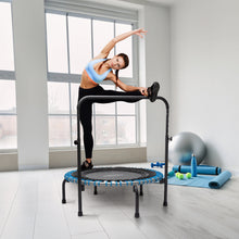 Disc-O-Bed JumpSport 350 Series 39" Trampoline & Handle Bar Bundle, 30 Adjustable Bungees, Stable No-Tip Arched Legs, & 60 Day Streaming Trial - 404403