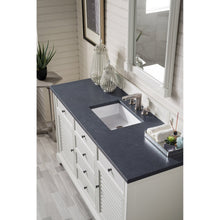 James Martin Vanities Savannah 60" Bright White Single Vanity - 238-104-V60S-BW-3AF