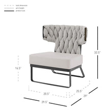 New Pacific Direct Leander Fabric/PU Accent Chair -  1240011-5006