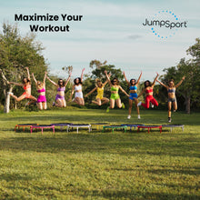 Disc-O-Bed JumpSport 350 PRO Fitness Trampoline, Cardio Workout Equipment, 39 Inch, Ignite - 415469