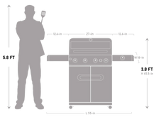 Monument Grills Mesa 415BZ Series | 4 Burner Propane Gas Grill in Stainless Steel - M415BZ