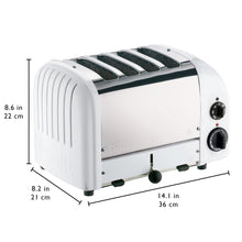 Dualit New Generation Classic 4-Slice Toaster in White - 47153