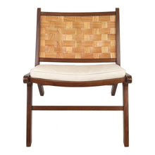New Pacific Direct Loria Teak Accent Chair w/ PU Cushion 4800004 - 4800004