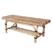 New Pacific Direct Baza Rattan Bench w/ Shelf  - 4900039