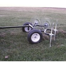 Strongway Acreage Rake 48in Dethatcher with 4 Tine Reels  - 49165