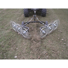 Strongway Acreage Rake 60in Dethatcher with 6 Tine Reels  - 49166