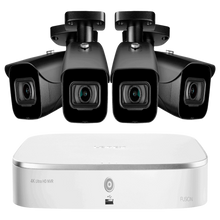 Lorex N4K2-84BB 8-Channel Fusion NVR System with Four 4K (8MP) IP Cameras Security Surveillance System New - N4K2-84BB