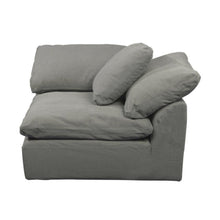 Sunset Trading Cloud Puff 3 Piece 88" Wide Slipcovered Modular Sectional Small L Shaped Sofa - SU-1458-94-3C