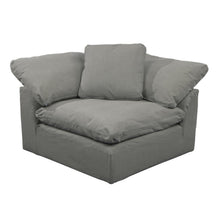 Sunset Trading Cloud Puff 3 Piece 88" Wide Slipcovered Modular Sectional Small L Shaped Sofa - SU-1458-94-3C