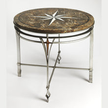 Butler Specialty Company Regina Fossil Stone & Metal 36""Foyer Table, Multi-Color -  5277025