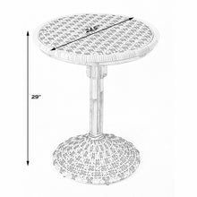 Butler Specialty Company Tenor & Rattan Bistro Table, White  - 5400295