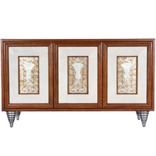 Butler Specialty Company Shelly Leather & Capiz Shell Inlay 55"" Sideboard, Medium Brown -  5486350