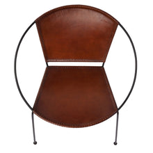 Butler Specialty Company Milo Leather Accent Chair, Medium Brown  - 5511344