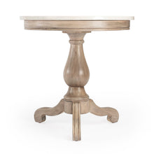 Butler Specialty Company Danielle Marble 24"" Pedestal Accent Table, Tan/Beige -  5515415