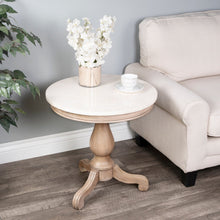 Butler Specialty Company Danielle Marble 24"" Pedestal Accent Table, Tan/Beige -  5515415