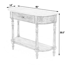 Butler Specialty Company Danielle Marble 40"" one- drawer Console Table, Gray  - 5517329