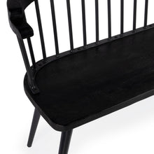 Butler Specialty Company Tempe Mango Wood Spindle Back  51.25""W Bench, Black  - 5615295