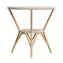Butler Specialty Company Tobias Outdoor Rattan Round Bistro Table, Beige and White  - 5646433