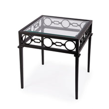 Butler Specialty Company Southport Iron Upholstered Outdoor End Table, Black  - 5664437