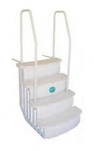 Main Access iStep Above Ground Pool Entry Steps Ladder w/ Mat Pad + LED Light - 59346