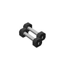 Major Fitness Urethane Octagonal-Shield Dumbbells - DBSET5-55