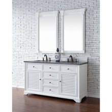 James Martin Vanities Savannah 60" Bright White Double Vanity - 238-104-V60D-BW-3AF