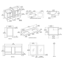 Blossom Geneva 60″ Bathroom Vanity - V8026 60 01