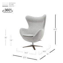 New Pacific Direct Max KD Fabric Swivel Rocker Chair  - 6300063-410