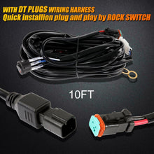 Auxbeam AR-800 RGB Switch Panel with APP+12 Inch 5D-PRO LED Light Bar, Toggle/ Momentary/ Pulsed Mode Supported - GP00012145